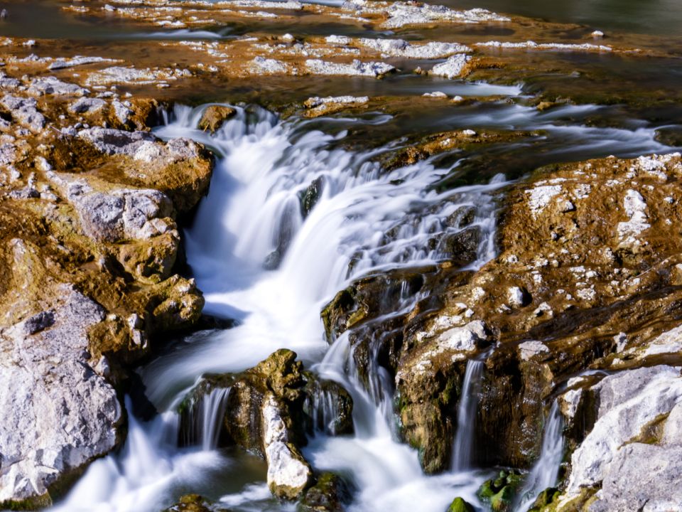 Small river falls in Twin Falls Idaho